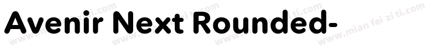 Avenir Next Rounded字体转换